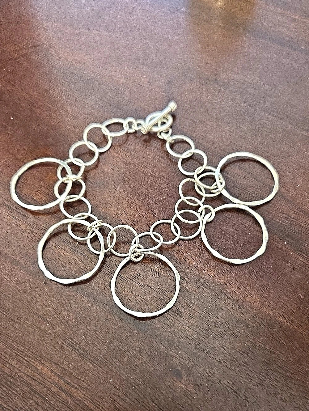 Silver .925 Ring Link Bracelet